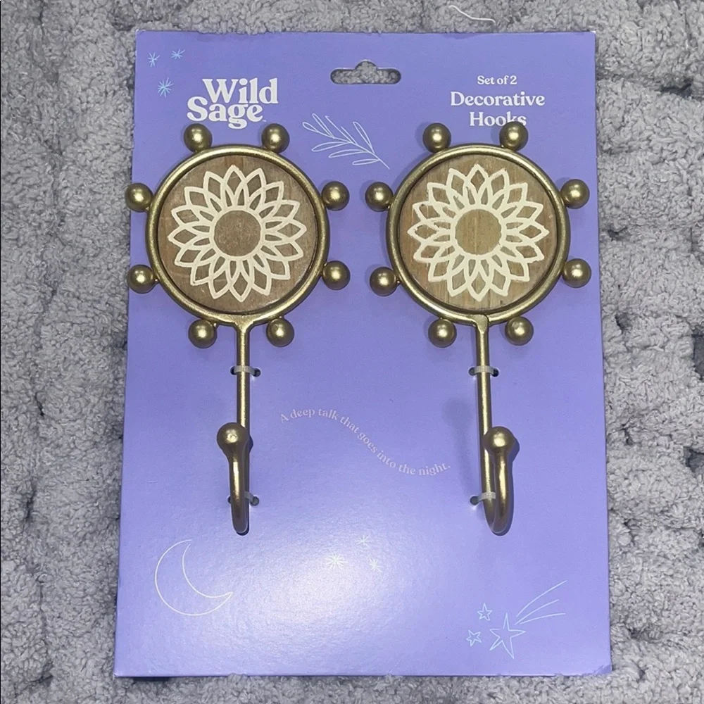 Gold Closet Accessories Decorative Wall Hooks
